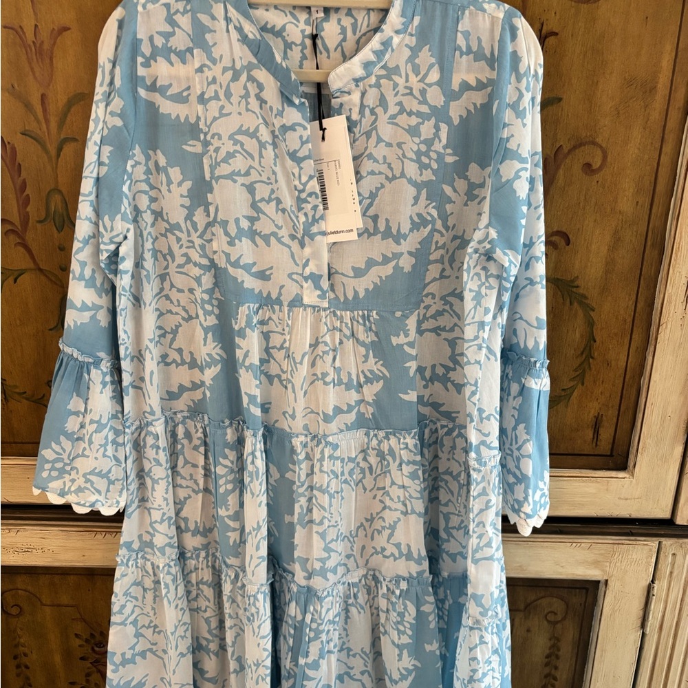Juliet Dunn Pastel Blue and White Dress size 1